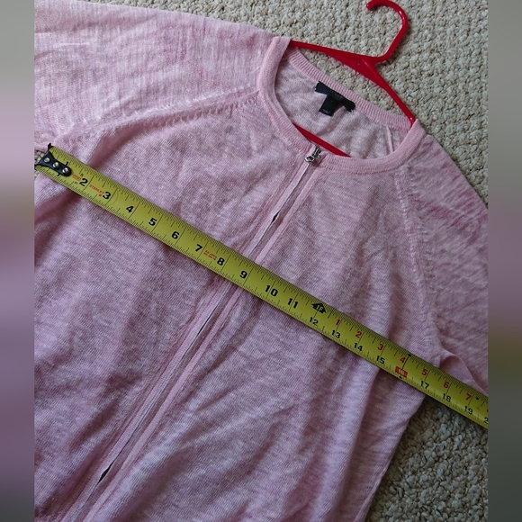 J. Crew Light Pink Zip-Up Cardigan size S - Picture 9 of 10